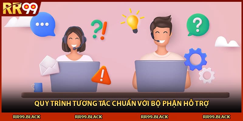 Quy trình tương tác chuẩn với bộ phận hỗ trợ